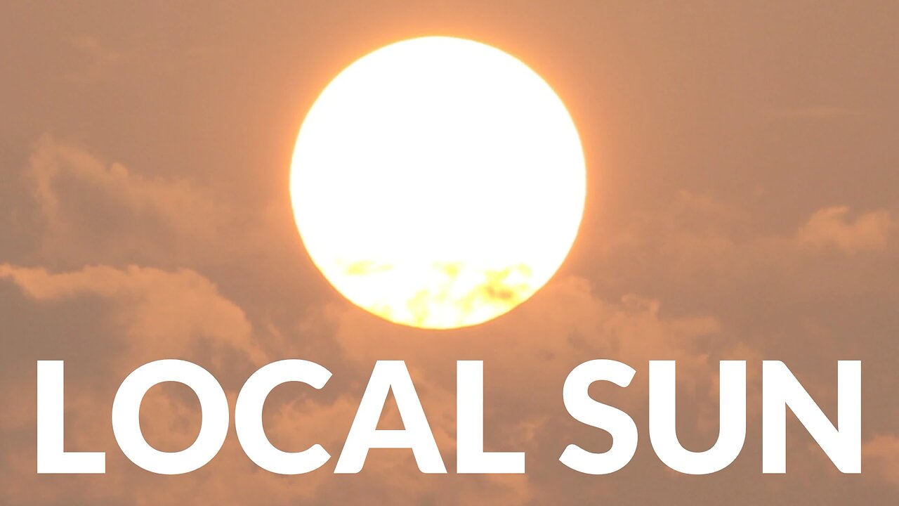 Flat Earth: Local Sun Close in The Clouds Not Million Miles Away