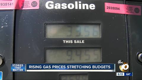 Making It In San Diego: Rising gas prices stretching budgets