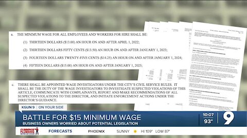 Battle for a $15 minimum wage in Tucson