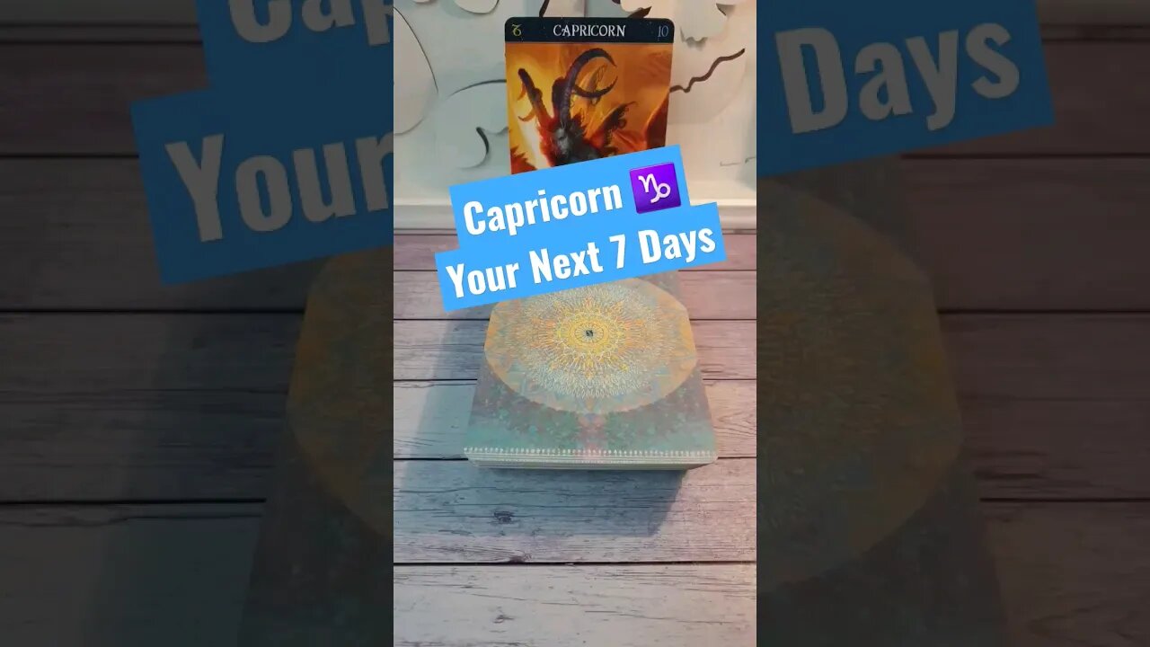 Capricorn Guidance | Your Next 7 Days #shorts #capricorn #tarotreading