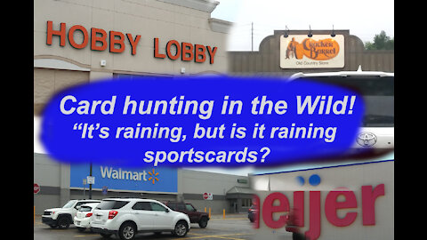 Card Hunting in the Wild Episode 63 - I start finding product, then the rain starts.