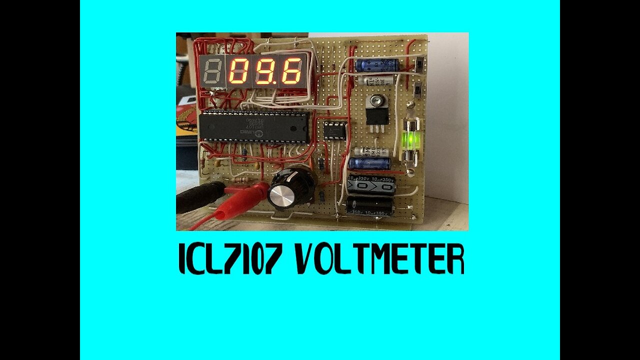 ICL 7107 Voltmeter selber bauen