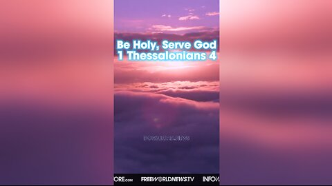 Alex Jones: For God hath not called us unto uncleanness, but unto holiness. 1 Thessalonians 4:7 - 10/20/23
