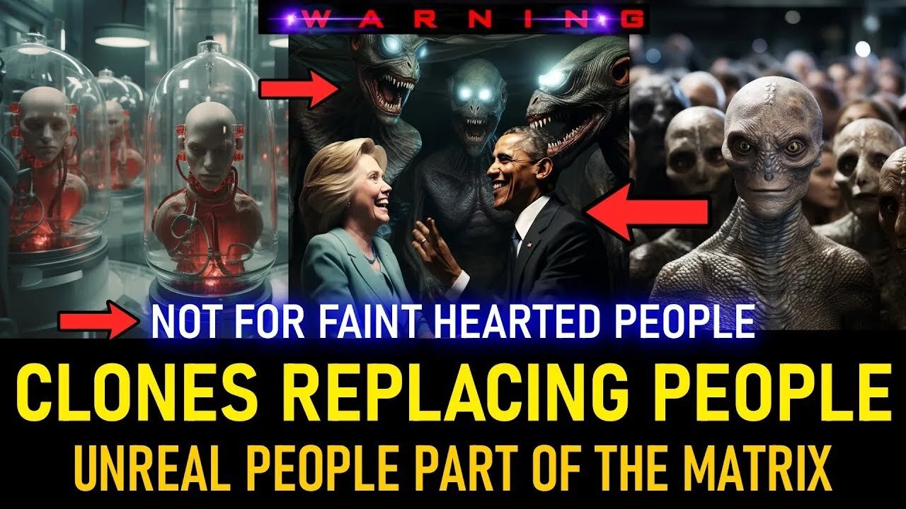 WARNING! NOT FOR FAINT HEARTED PEOPLE, CLONES REPLACING PEOPLE