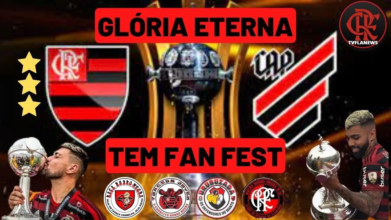 HOTE TEM MENGÃO🏆 E HOJE TEM FAN FEST🤩 VEM TORCER JUNTO💪🏻