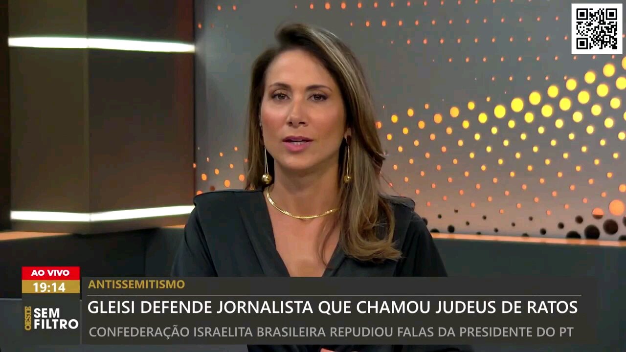 Gleisi Hoffmann defende jornalista que chamou judeus de ratos