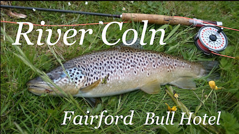 コッツォールドのフェアフォードを流れるコルン川のブラウンとグレイリング、11月と5月です。River Coln,Cotswold. November grayling and mayfly