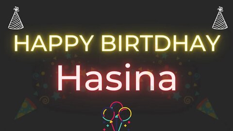 Happy Birthday to Hasina - Birthday Wish From Birthday Bash