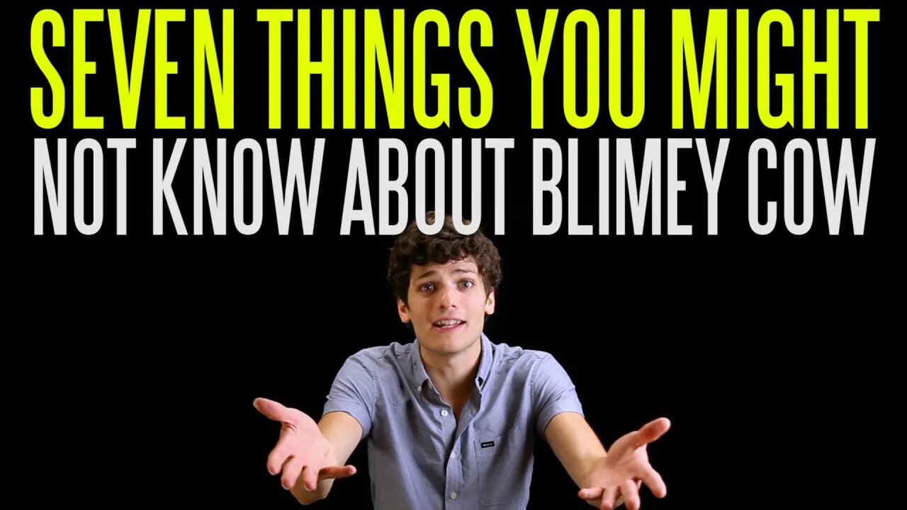 Seven Things You Might Not Know about Blimey Cow