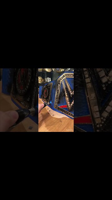 Let’s Make A Custom WWE Hardcore Title Part 2 #shorts