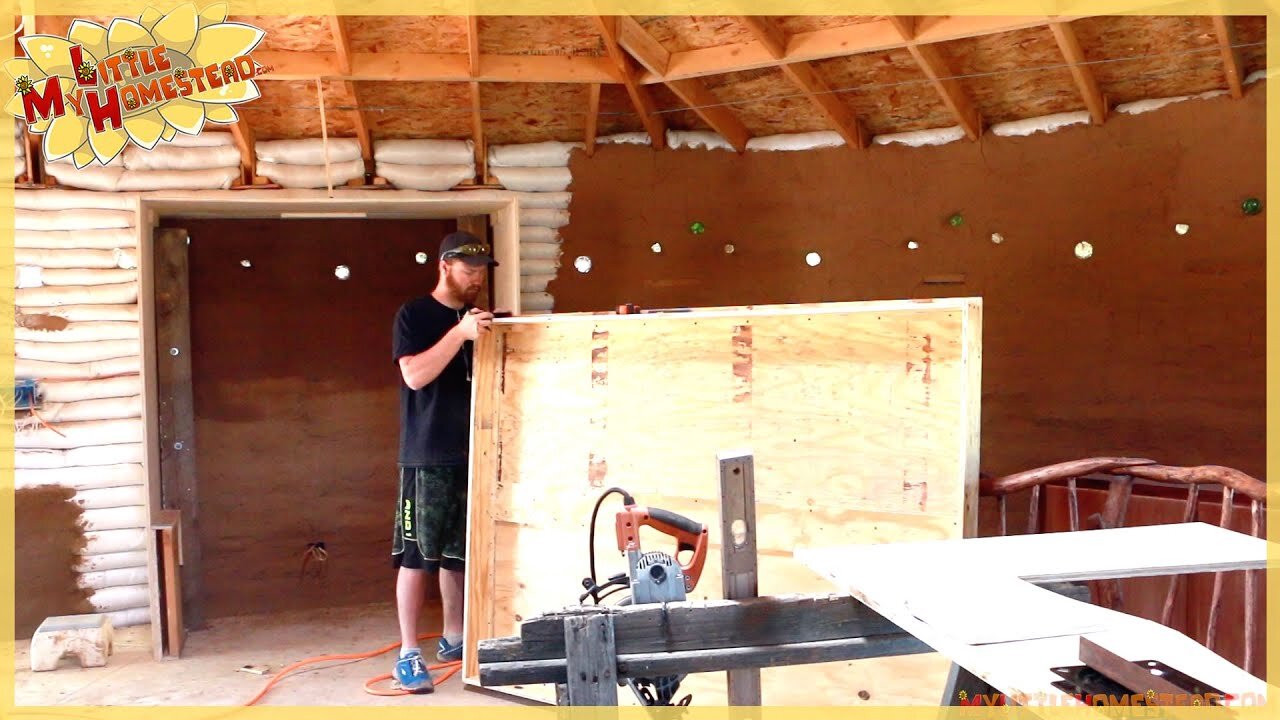 Murphy Bed, Bracket and Beyond | Underground Earthbag Building | Weekly Peek Ep87