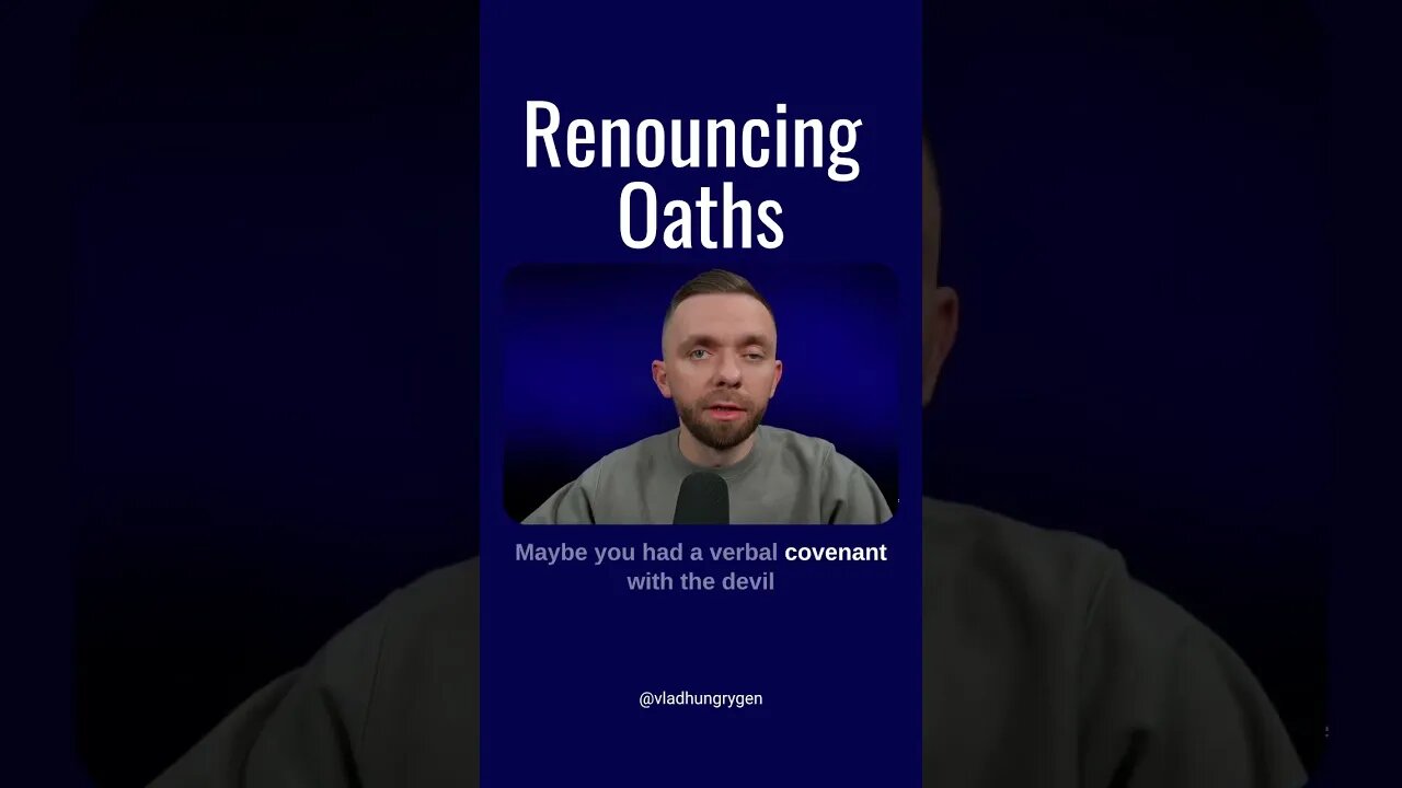 Deliverance Comes By RENOUNCING