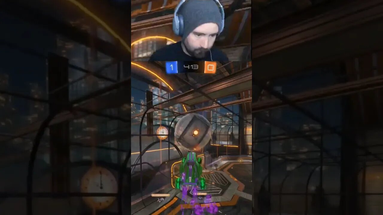 Clean (No Roll) Airdribble #rocketleague #rocketleaguegoals #aerial #airdribble #rl #rlclips