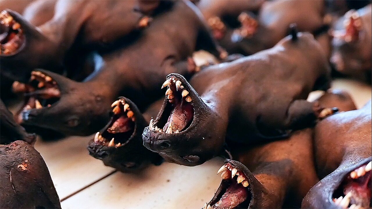 Indonesian Food - FRUIT BAT MEAT Cooked Two Ways Manado Indonesia