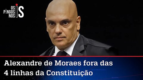 Moraes joga fora das 4 linhas, e Daniel Silveira é obrigado a colocar a tornozeleira