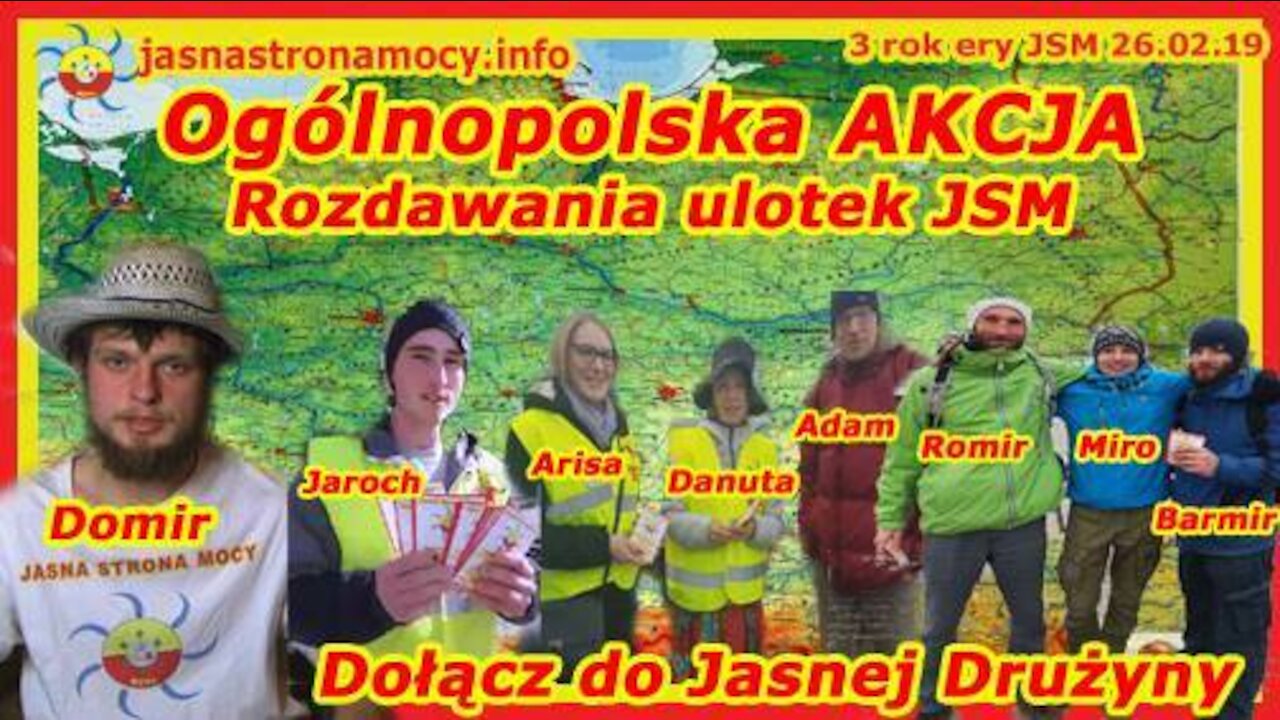 Ogólnopolska AKCJA rozdawania ulotek JSM‼ – Dołącz do Jasnej Drużyny