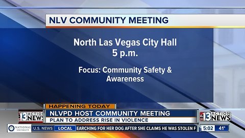 Community meeting in North Las Vegas