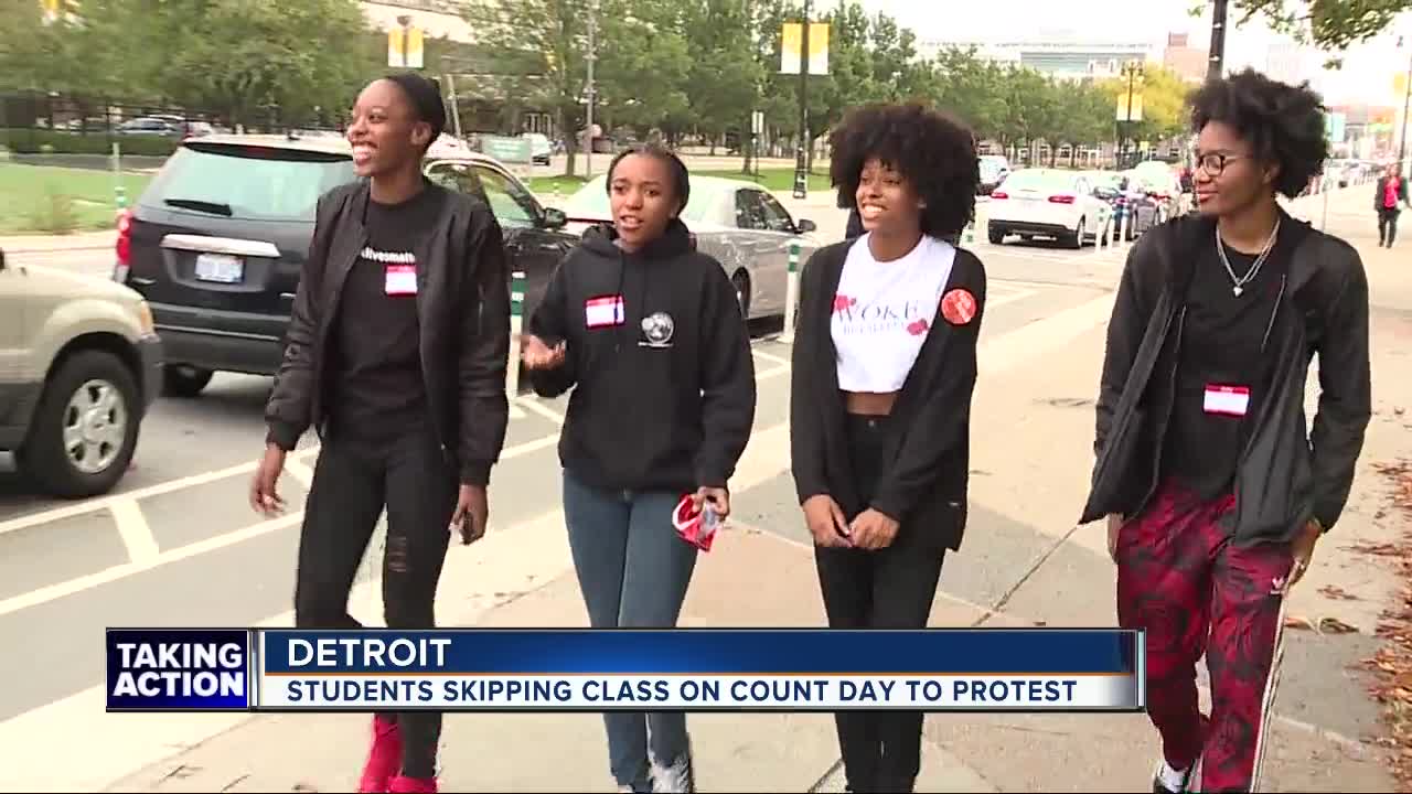 Detroit students skipping class on Count Day to protest