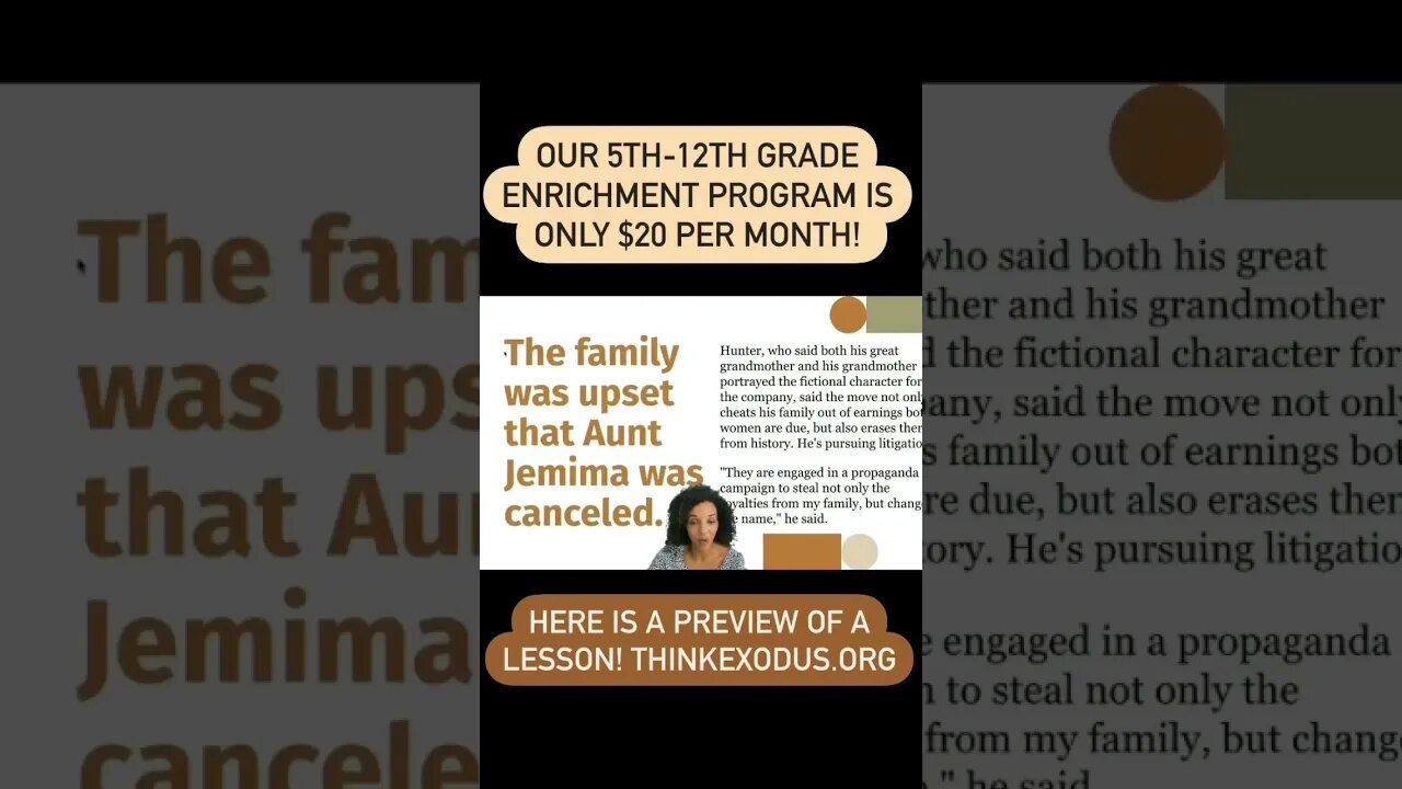 Check out a preview of one of our lessons at Exodus Institute! #homeschool #shorts