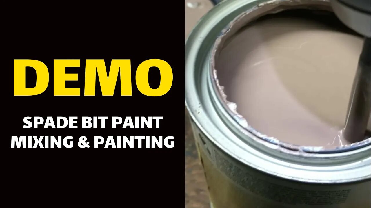 DEMO: Spade Bit Paint Mixing & Painting