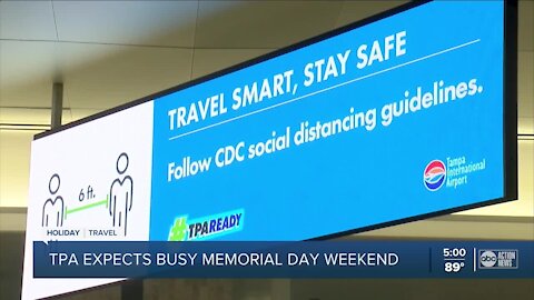 TPA busy with memorial day travelers