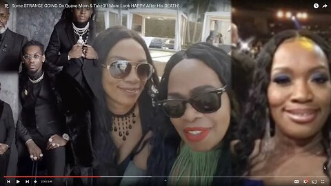 some strange going on quavo mom & takeoff mom look happy after his death