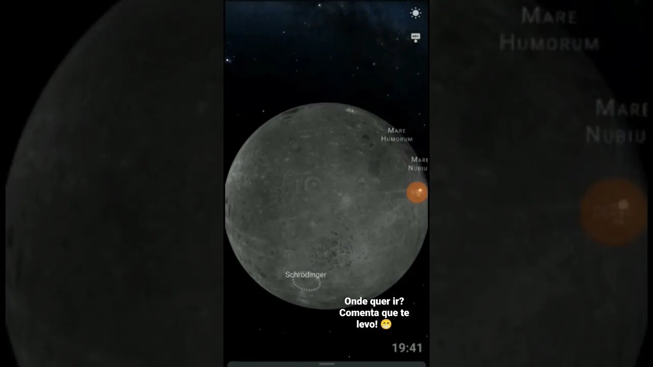 Observando o espaço - Viagem até a Lua