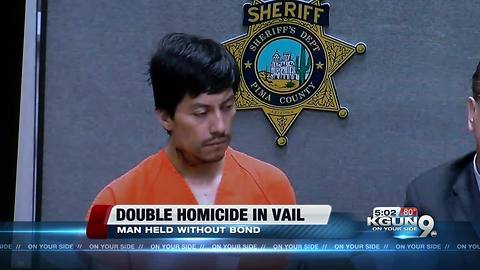 Suspect charged in double homicide in Vail makes court appearance