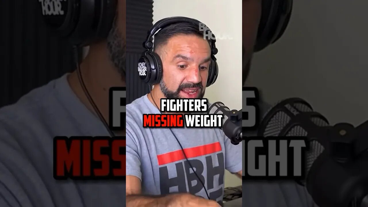 Fighters missing weight! #mma #honeybadgerhour #fight