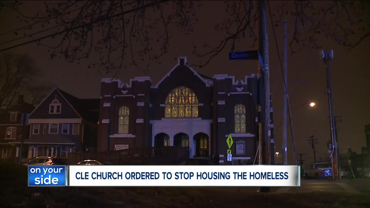 Cleveland served a local church a 'cease use' letter over code violations as winter nears