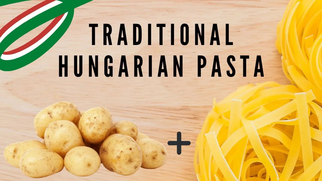 A HUNGARIAN IN HUNGARY - How to make food with 2 ingredients - Pasta with potatoes - Hungarian food