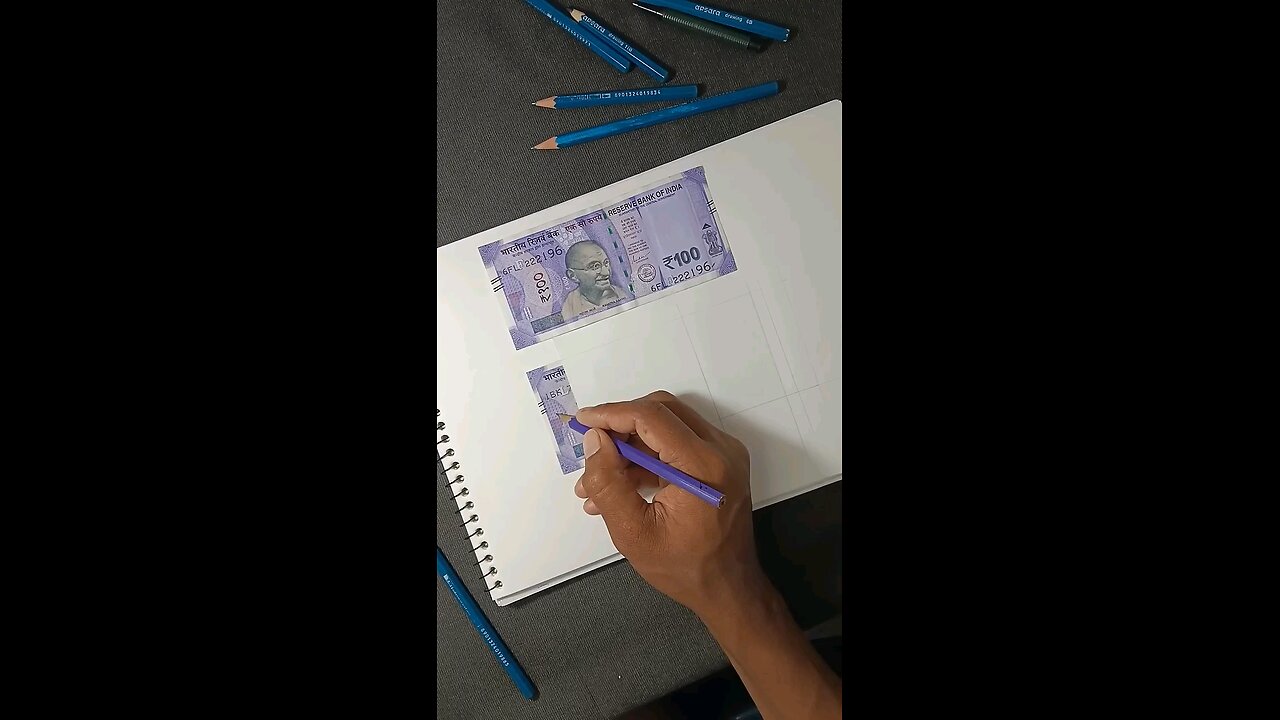 Making a 100 bucks indian note