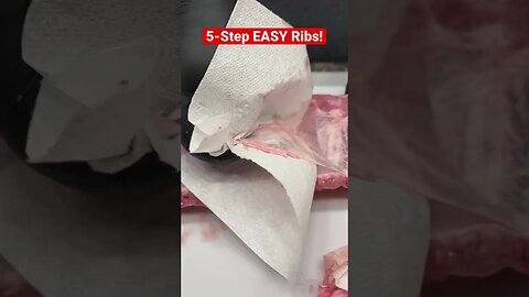 5-Step EASY Smoked Baby Back Ribs! #Shorts #SmokedRibs #HowToSmokeRibs