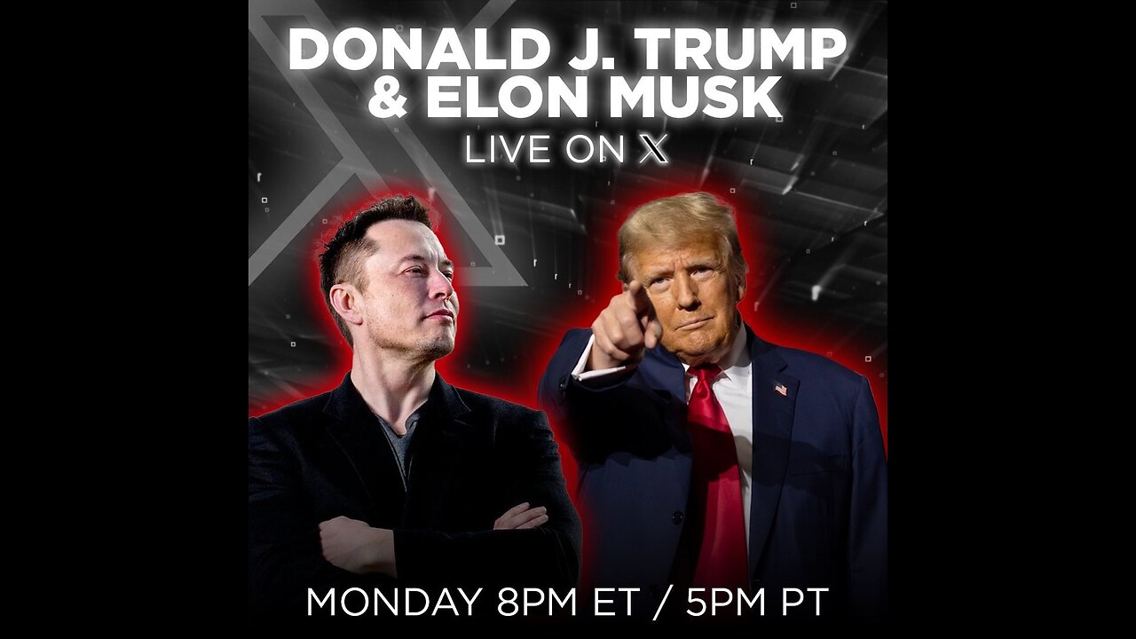 Donald Trump and Elon Musk conversation on X