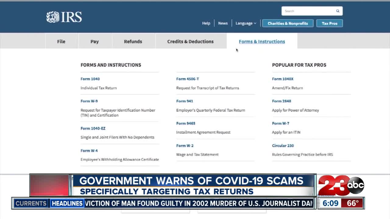 Government Warns of COVID-19 scams