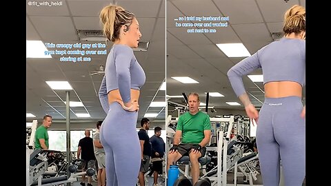 Bubble Butt Becky blows up at guy for ''staring at her'' in the gym.