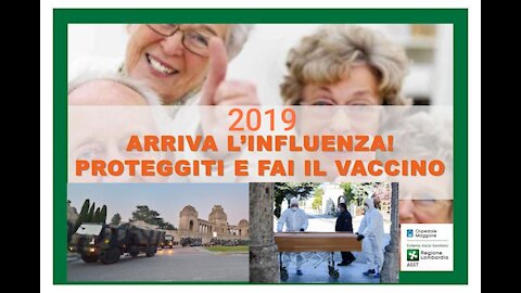 NWO, ANZIANI: vaccino antinfluenzale 2019, Covid19 Italia