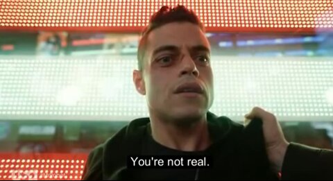 Mr. Robot "You're not real". | Is any of it real? We live in a kingdom of bullshit.