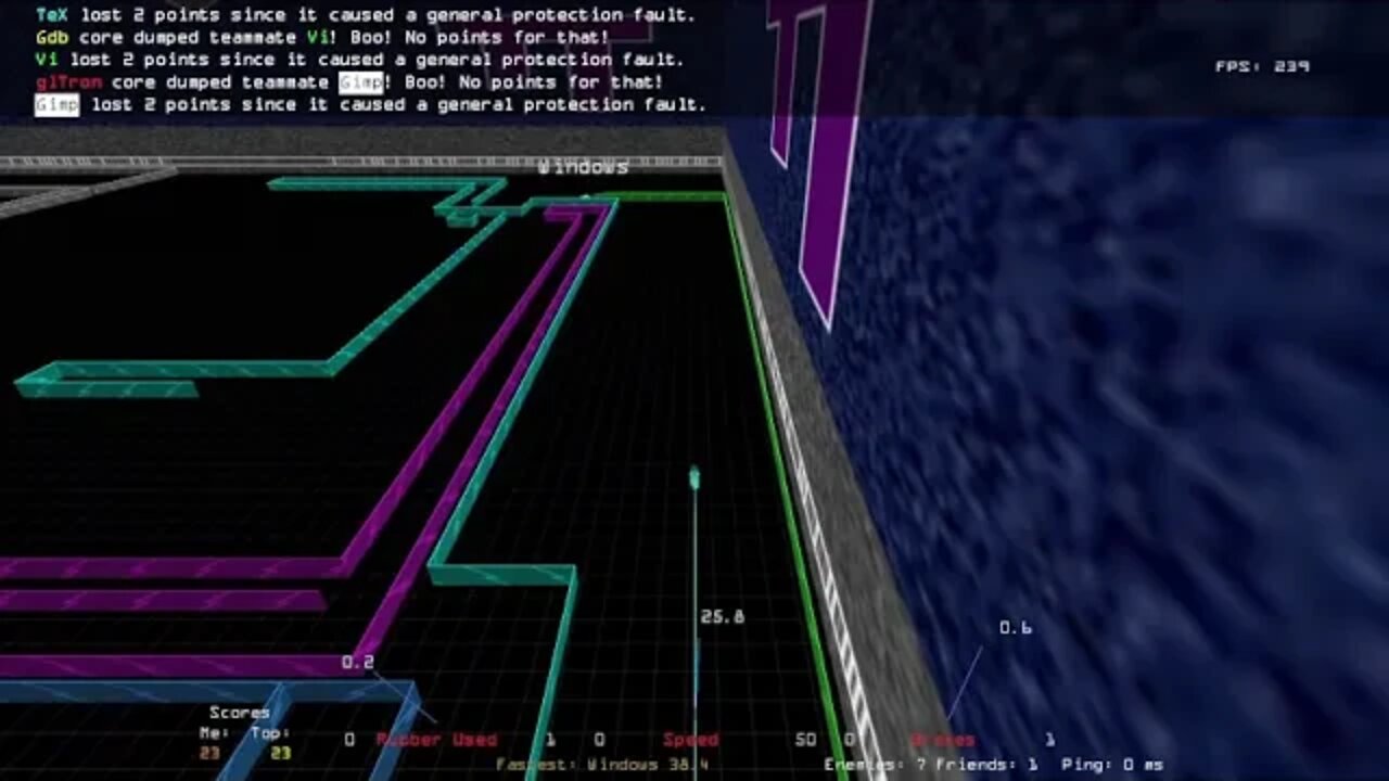 Session 5: Armagetron Advanced (Arcade Classic Practice)