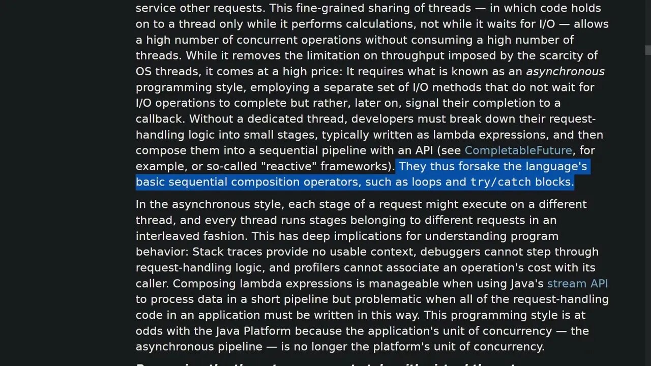 JDK 21 - Java Virtual Threads - JEP 444