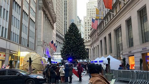 2024 Wall Street Christmas Tree Lighting (Manhattan)