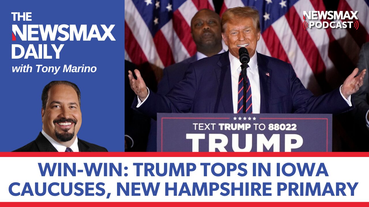 The NEWSMAX Daily (01/24/24) | Trump takes New Hampshire