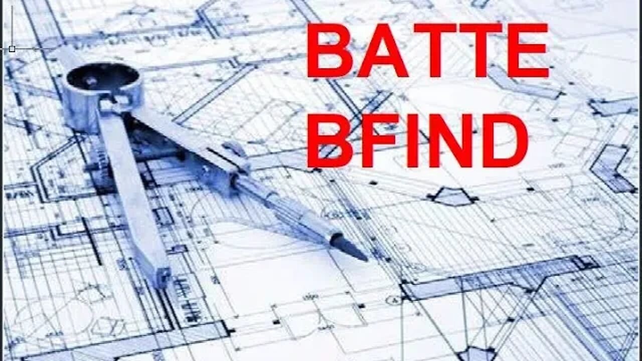 AUTOCAD 2023; BATTE & BFIND AUTOLISP COMMAND