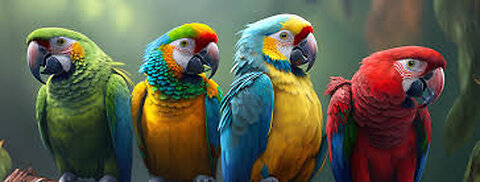 Parrots abound