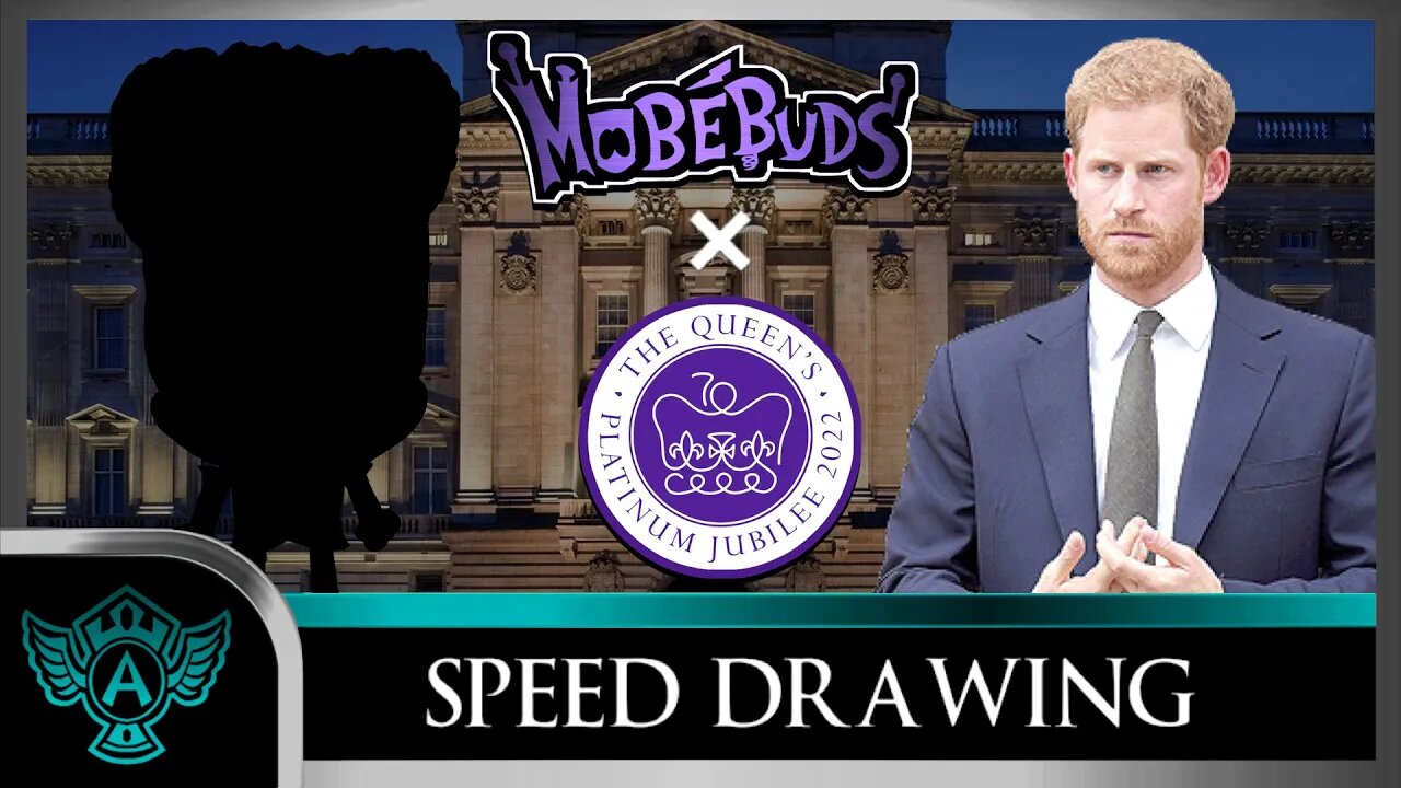 Speed Drawing: The Queen's Platinum Jubilee 2022 - Prince Harry | Mobebuds Style