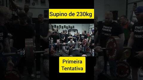 230kg no SUPINO de Hafthor Bjornsson #Shorts