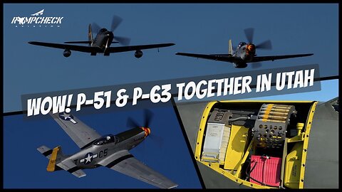 P-51 Mustang and P-63 Kingcobra Warbirds in Utah