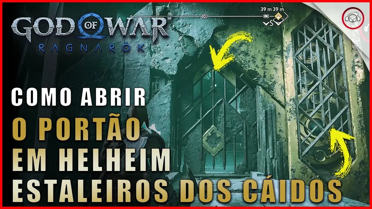 God of war Ragnarok, Como abrir o portão em Helheim, Estaleiros dos Caídos | Super dica