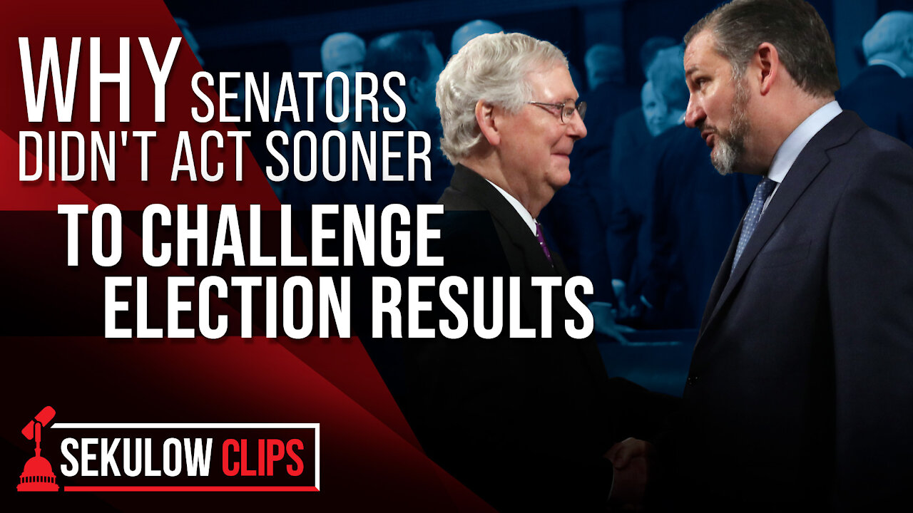 Why Senators Didn't Act Sooner to Challenge Election Results