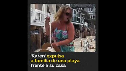 “¡Es mi propiedad!”: ‘Karen’ arremete contra familia por estar en una playa pública cerca de su casa